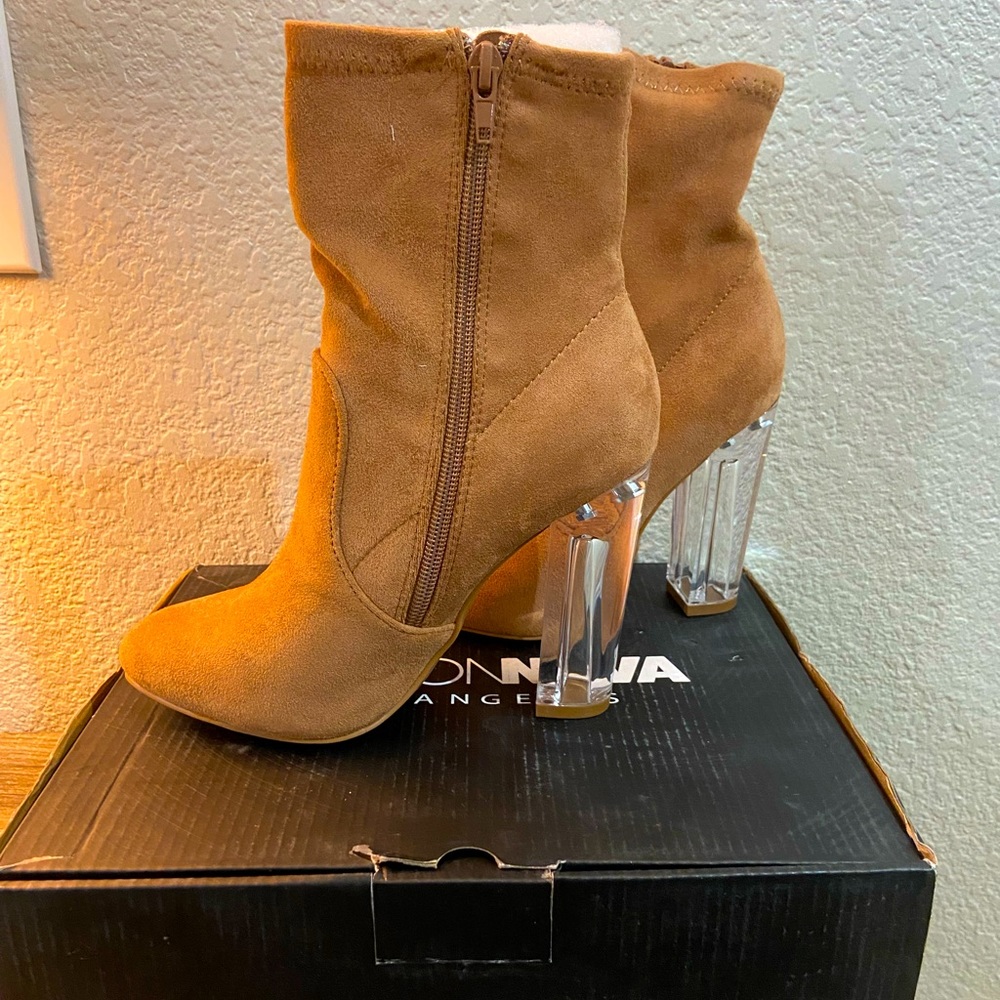 Fashion Nova, Women’s, Camel, Ankle Bootie, Sz 7
